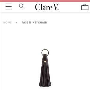 Clare Vivier Tassel Keychain